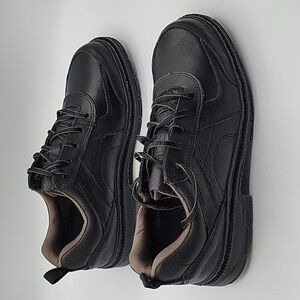 Hytest Hush Puppies Professional oxford steel toe Safety Shoe leather black 9.5